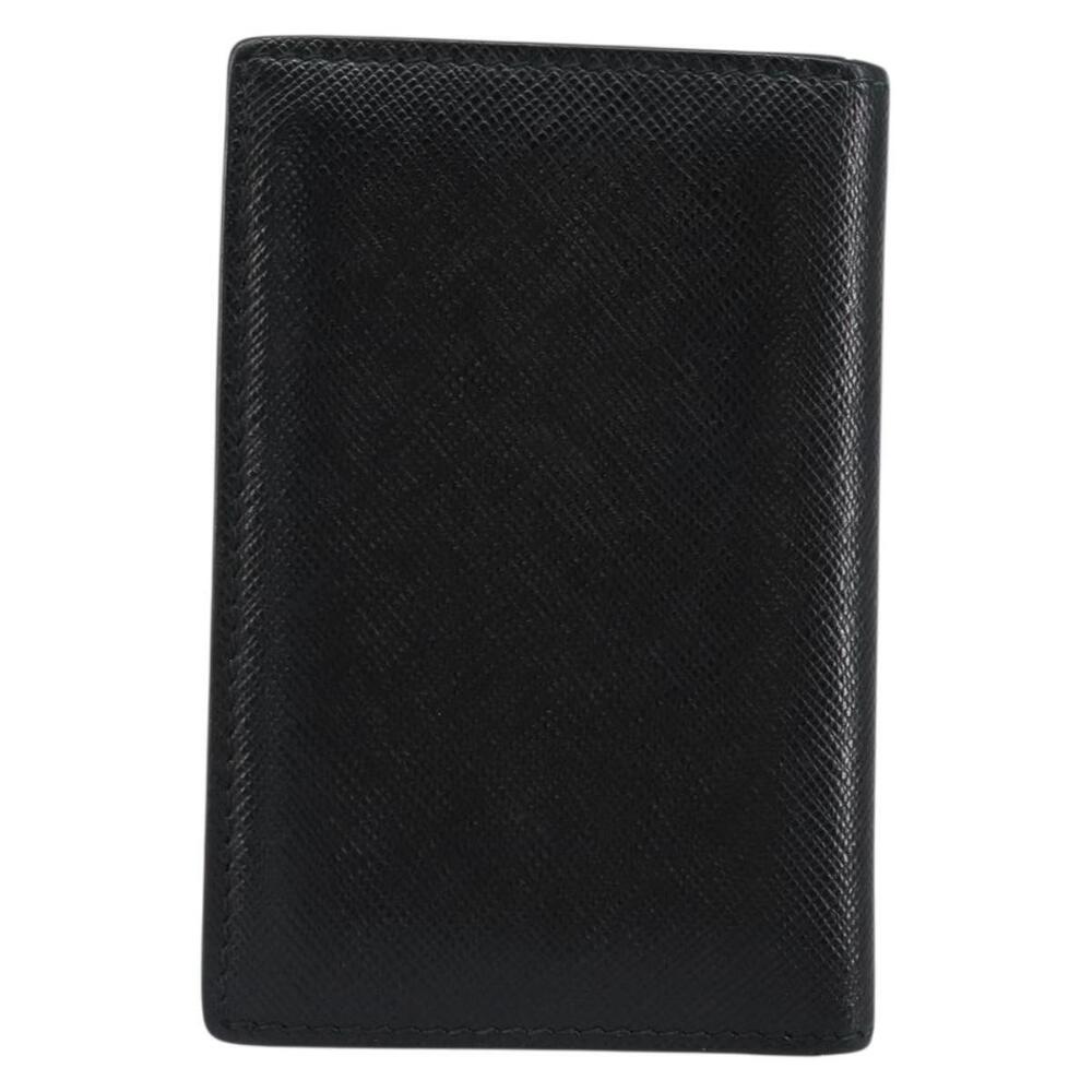 PRADA Card Case Safiano leather Black Auth bs30916 - Picture 2 of 16